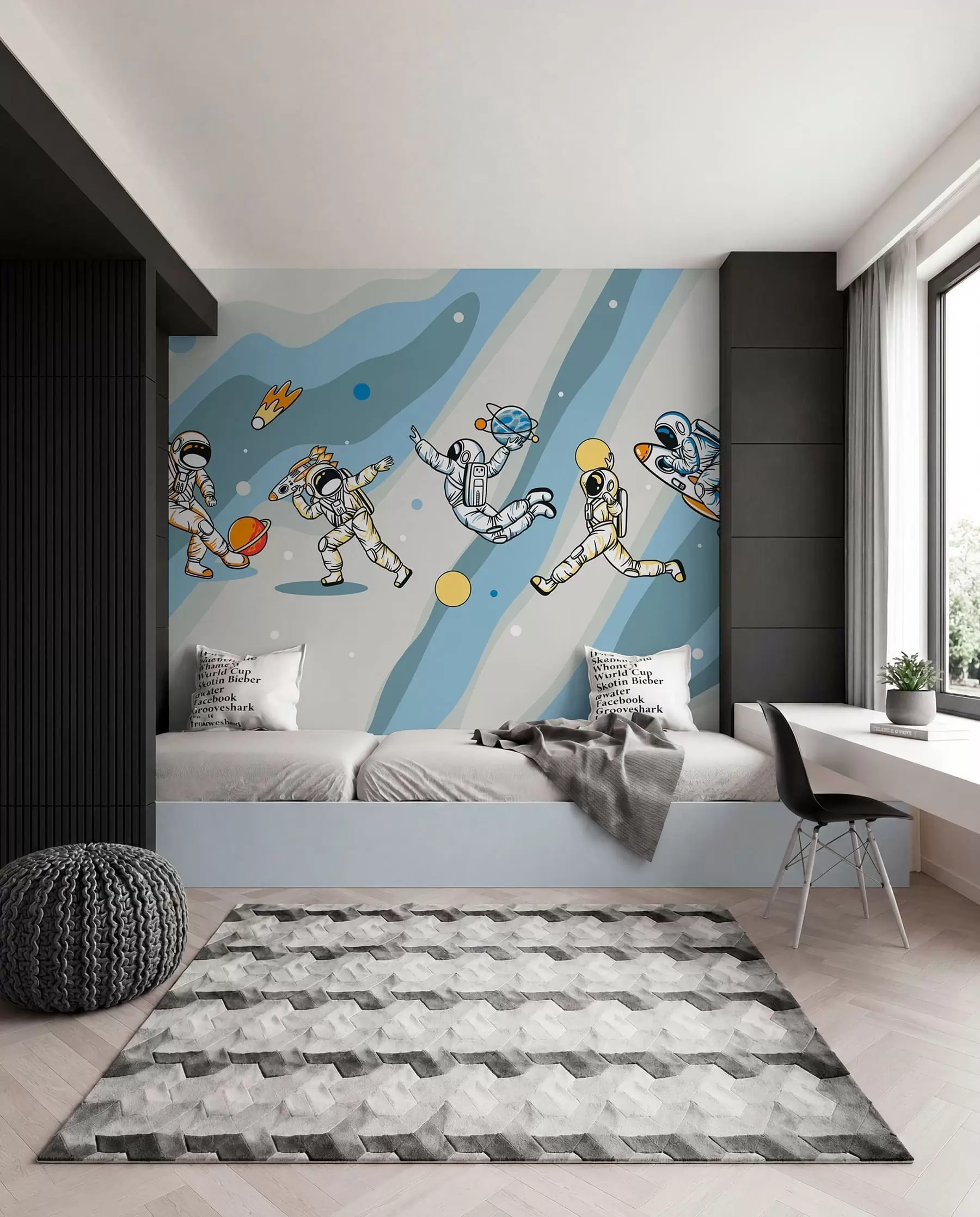 murales de pared Juegos en el cosmos u93828