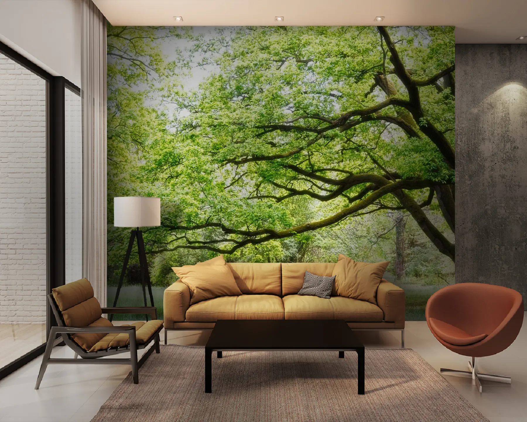 murales de pared Paisaje vegetal, verde y natural u55659