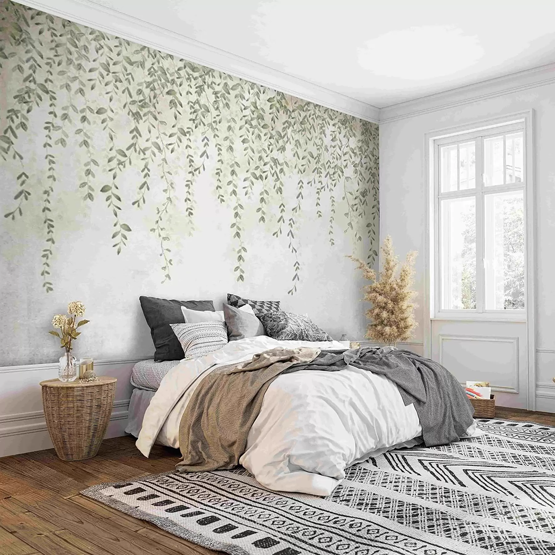 murales de pared Vides con follaje u71244