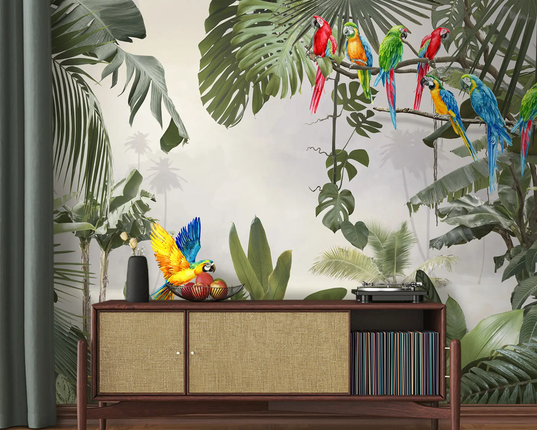 murales de pared Royas en ramas en el bosque tropical u94072