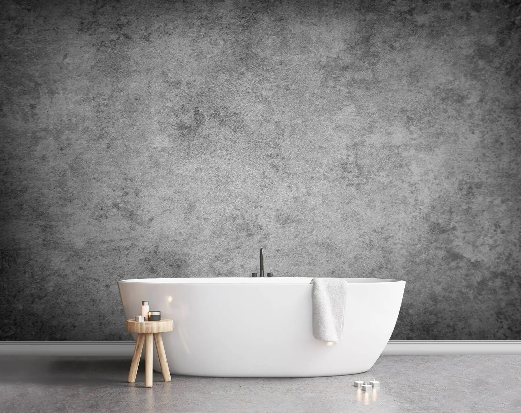 murales de pared el concreto es gris u75780