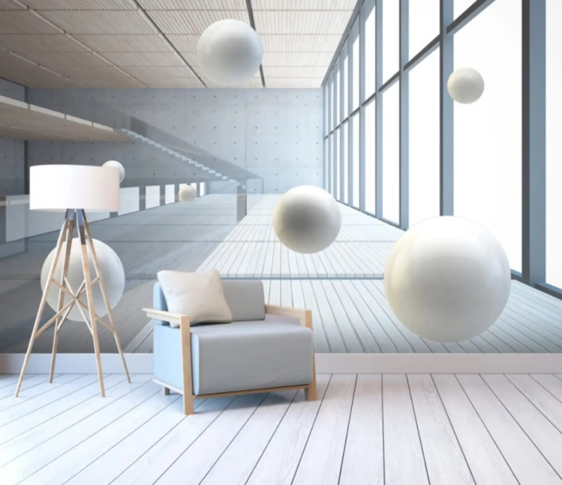 murales de pared Propiedad, luz y edificio u04311