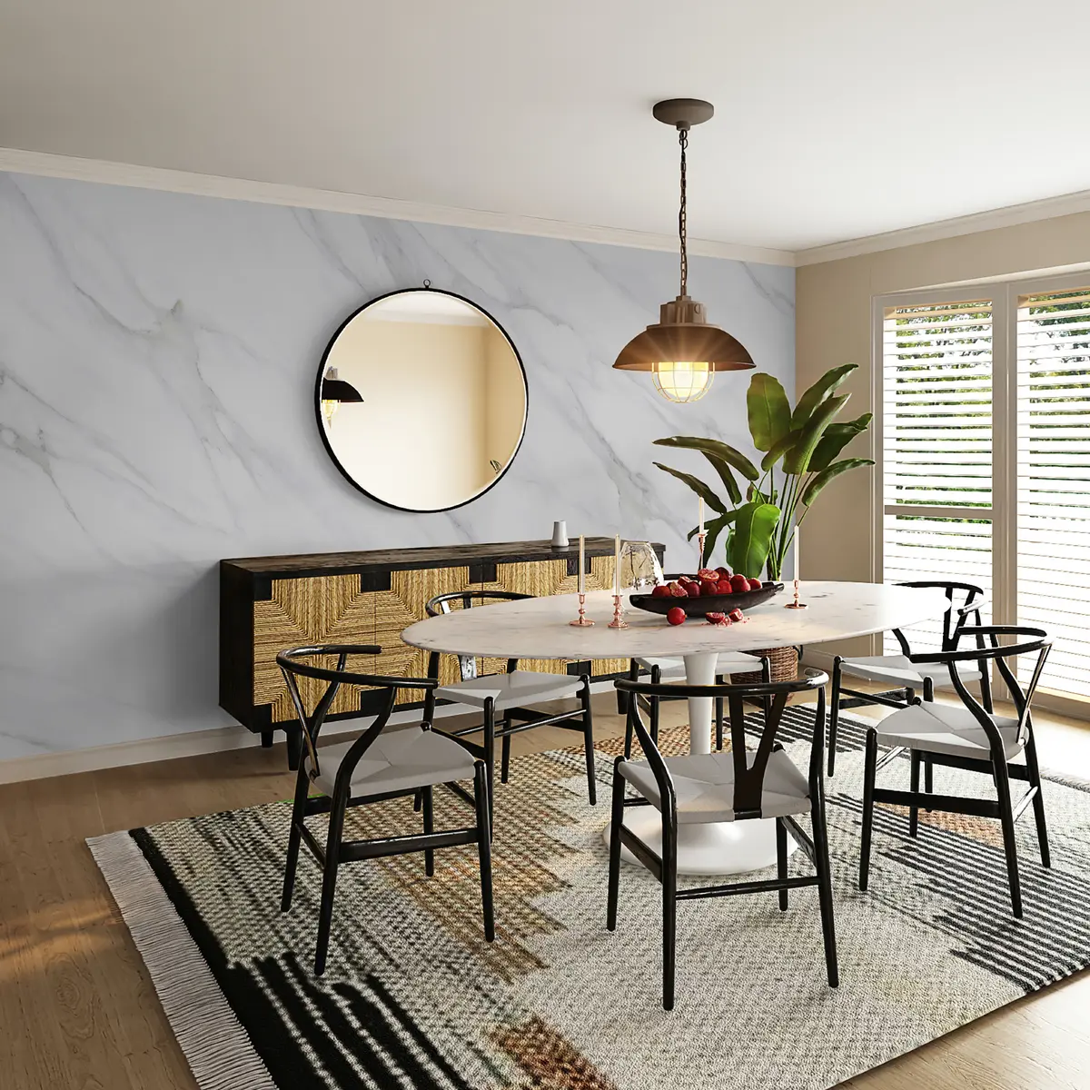 murales de pared Mármol blanco u05021