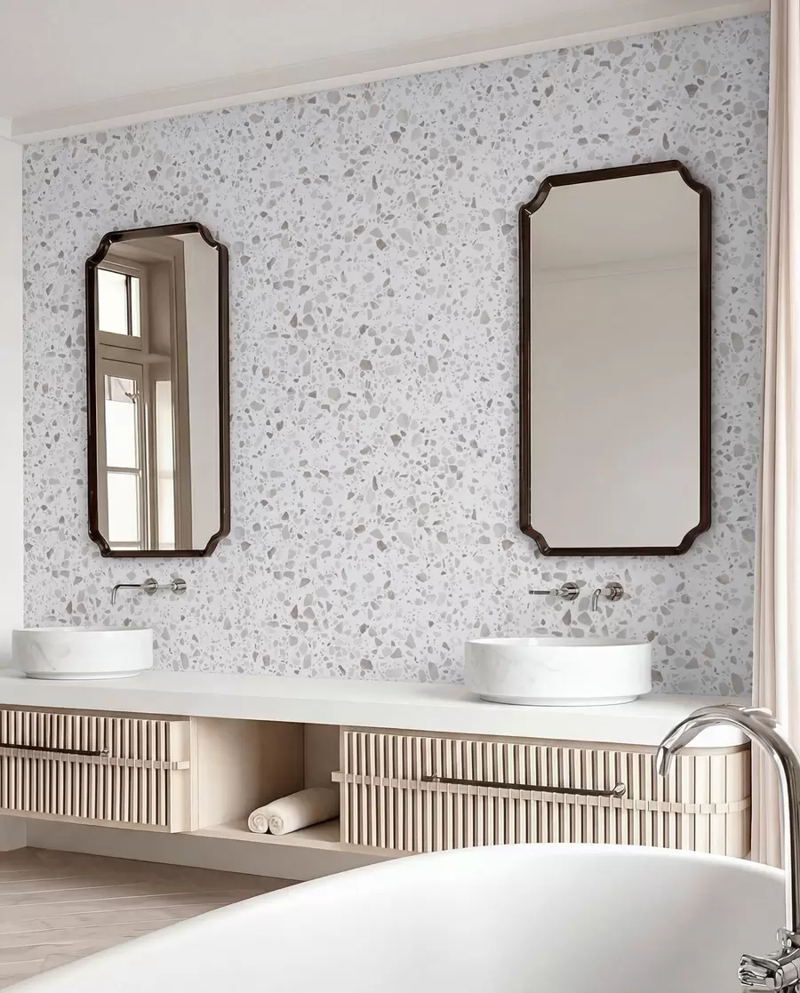 murales de pared Baldosas de terrazo, mosaico con piedras naturales, granito, mármol, cuarzo, hormigón u94304