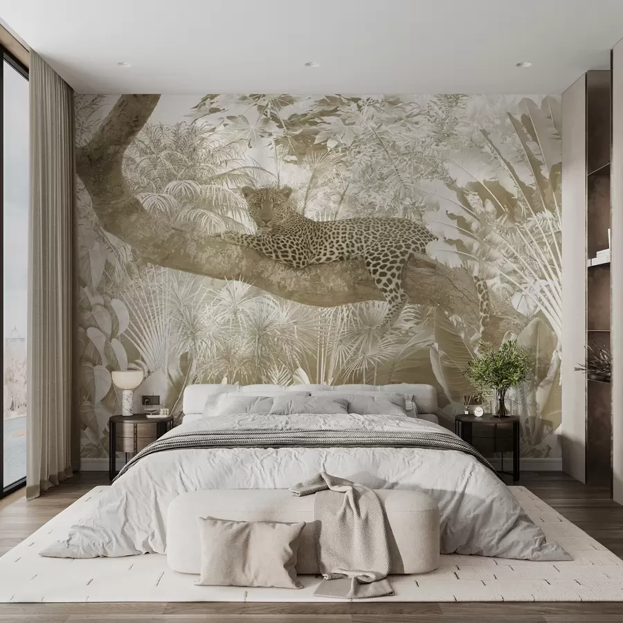 murales de pared Una gran flor de hortensia blanca u94280