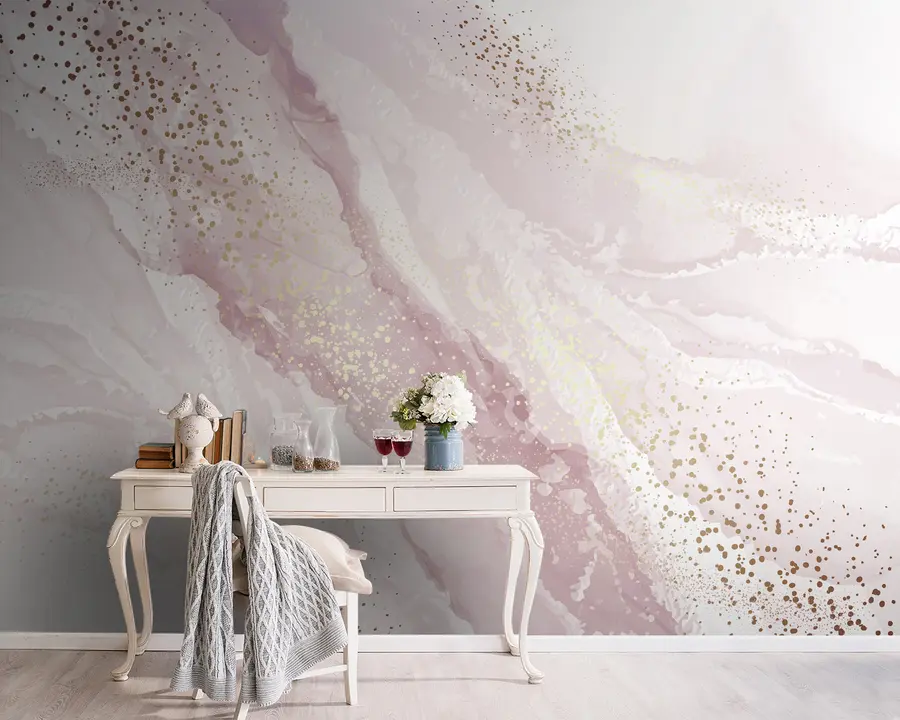 murales de pared Pintura abstracta, imitación de la superficie de mármol de la piedra u95846