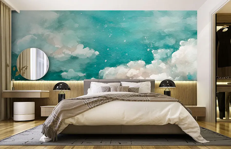 murales de pared Cielo y nubes en aceite u96323