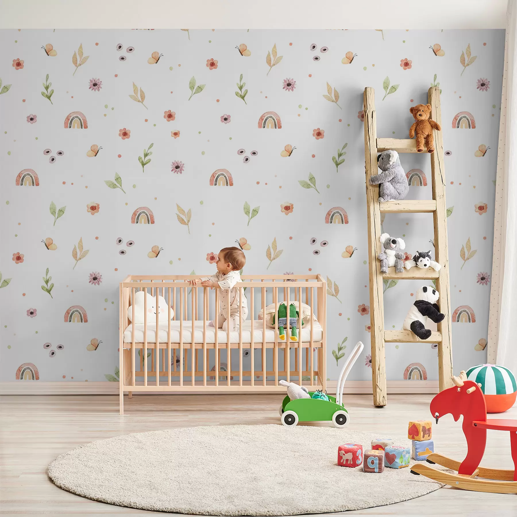 murales de pared Dibujo de acuarela infantil u96608