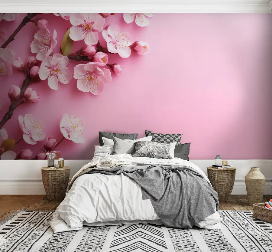 murales de pared puerta de flores u96628