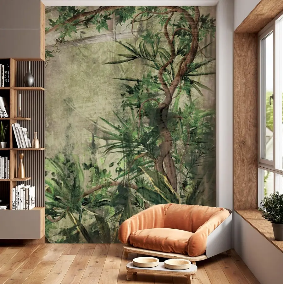 murales de pared Matorrales, plantas y árboles de la selva tropical u96932