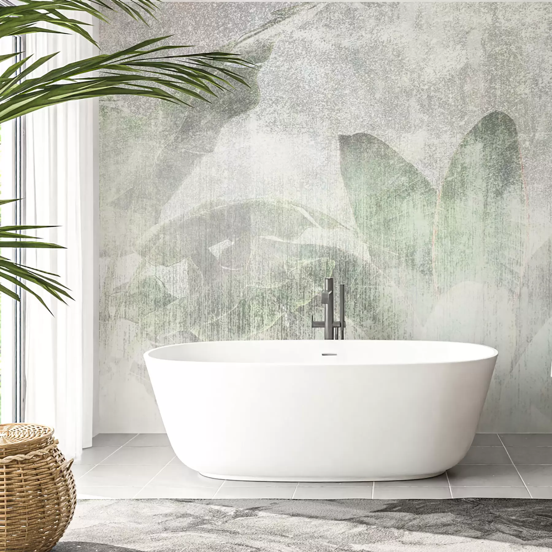 murales de pared Estilo loft de palmeras tropicales u97030