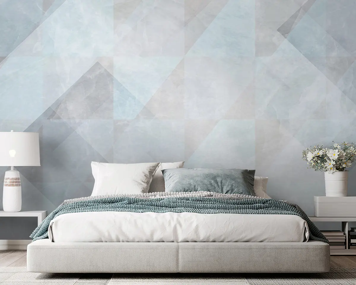 murales de pared Abstracción geométrica en colores pastel. u97267