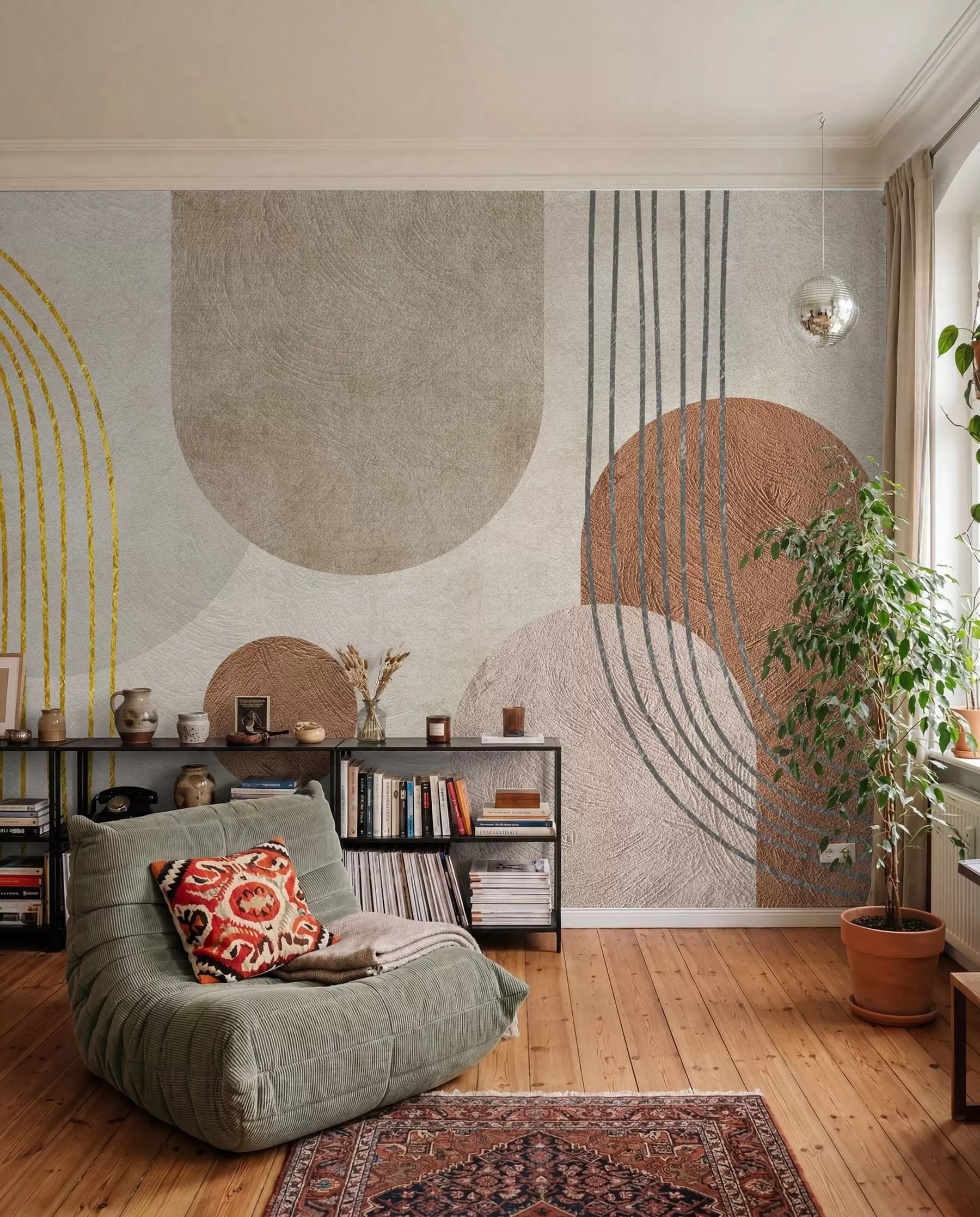 murales de pared Arcos de ocre y arcilla u97255
