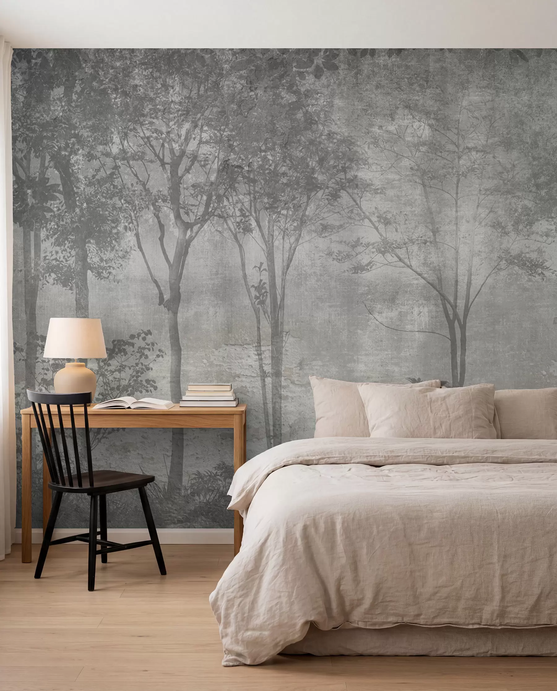 murales de pared Bosque en tonos piedra u97401
