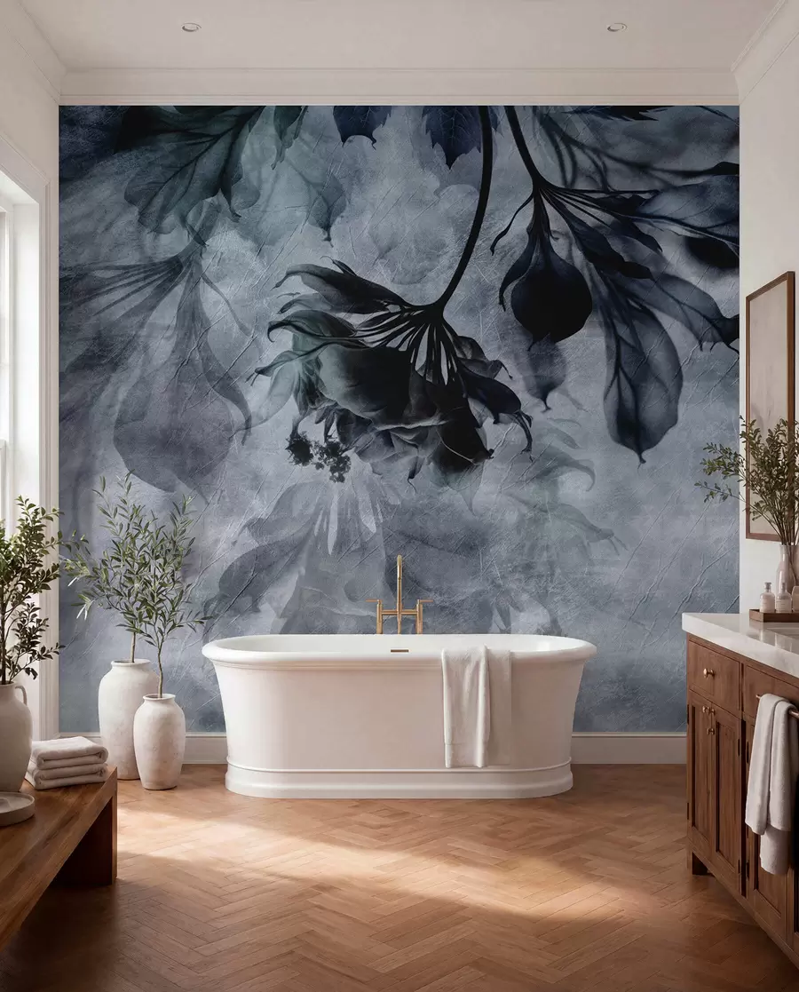 murales de pared Ramas en sombra azul u93927v1