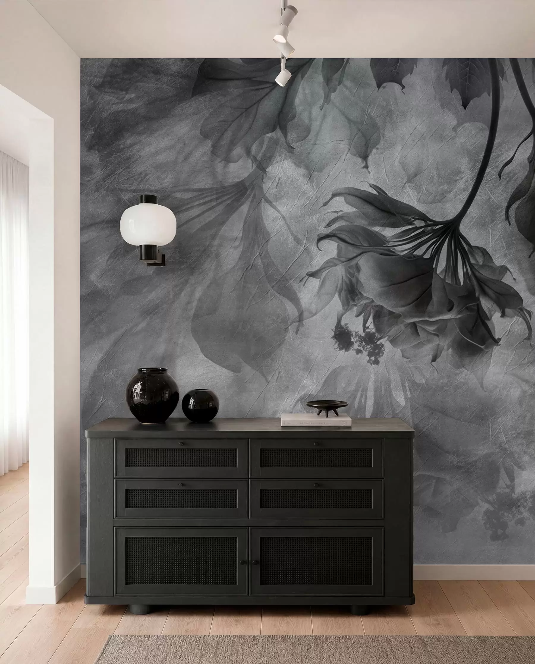 murales de pared Ramas en sombra plateada u93927v2