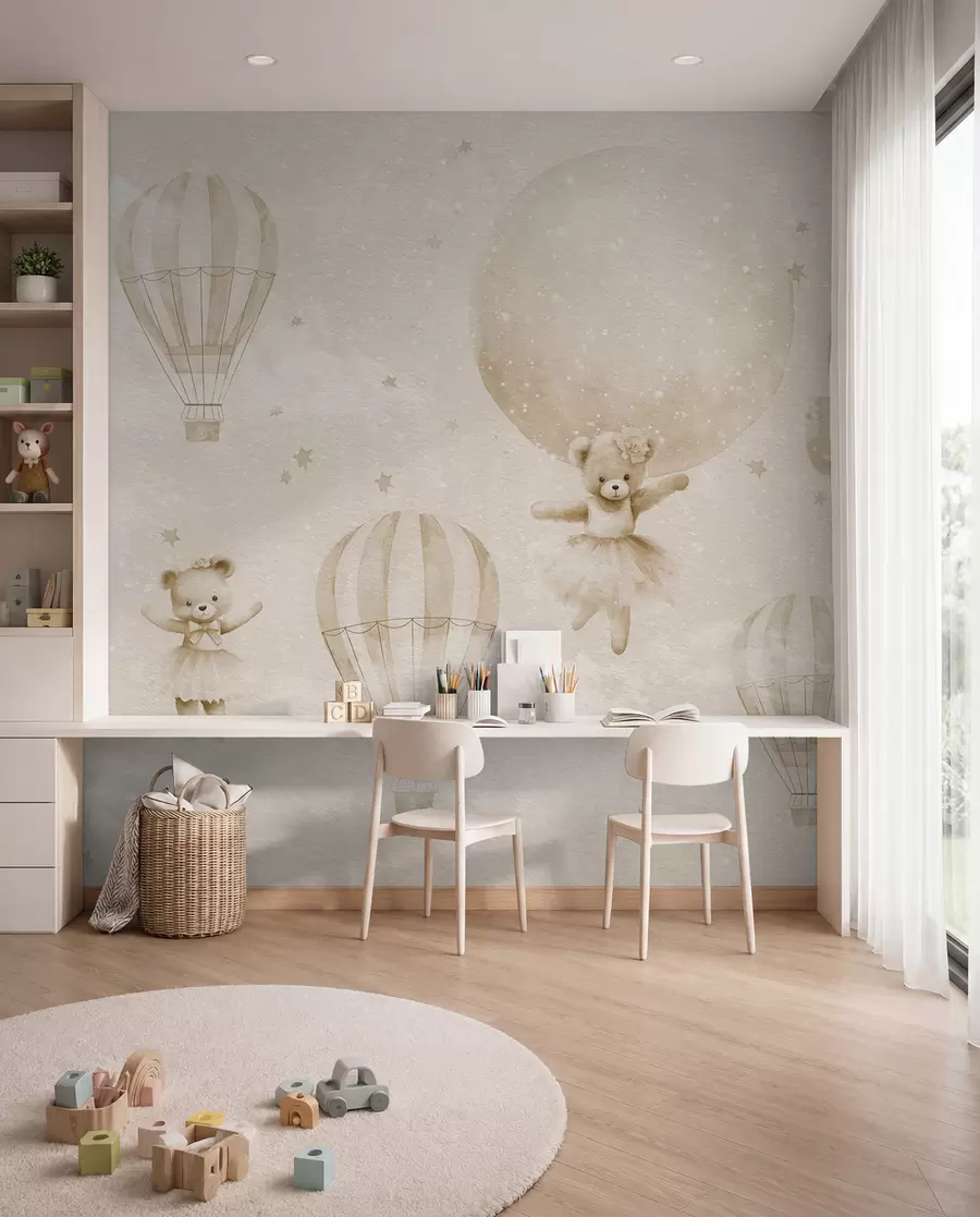 murales de pared Ositos entre globos u97954v1