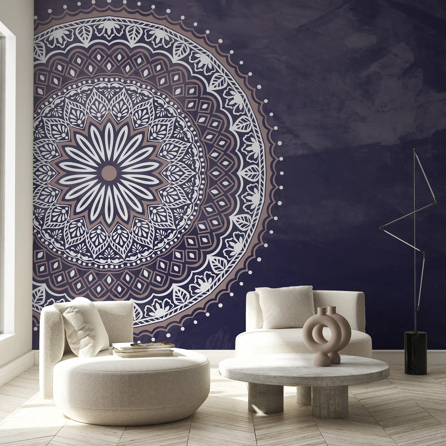 murales de pared Armonía lila u98495v3
