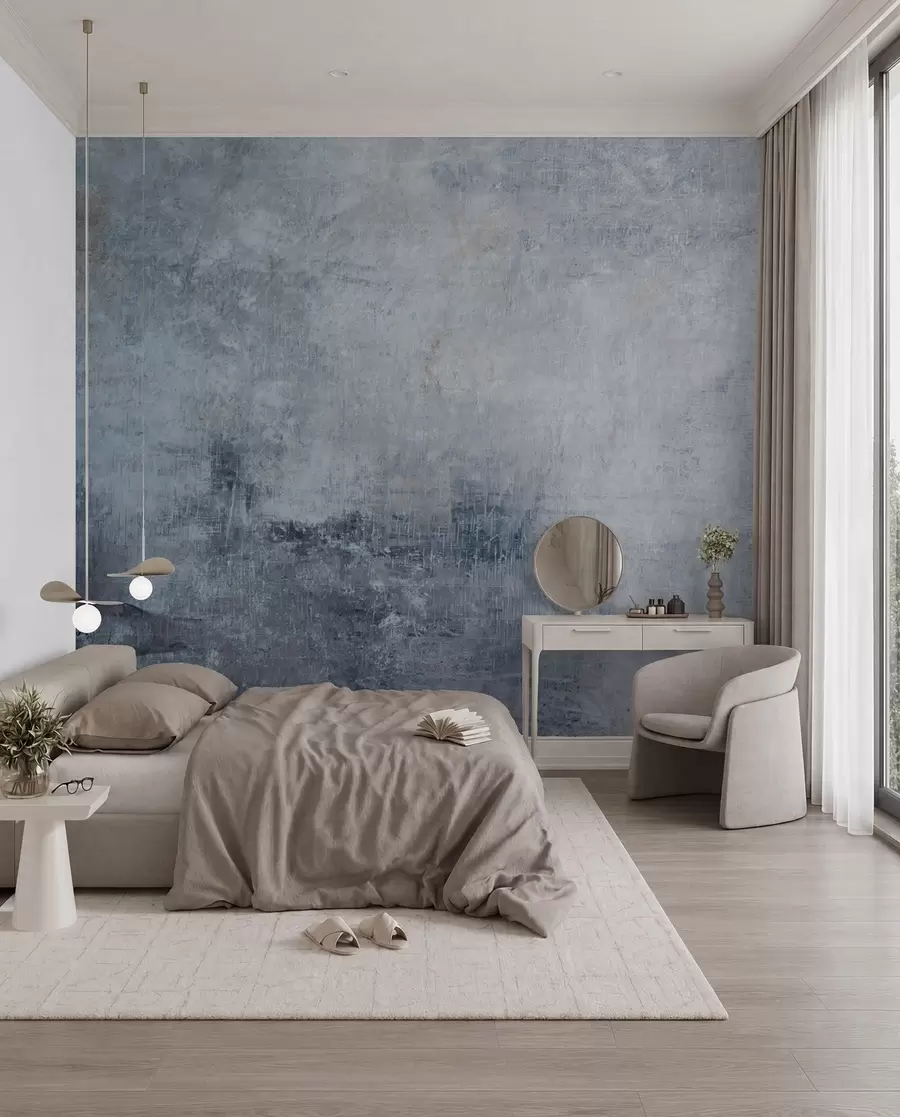 murales de pared Hormigón azul denim u47663v3