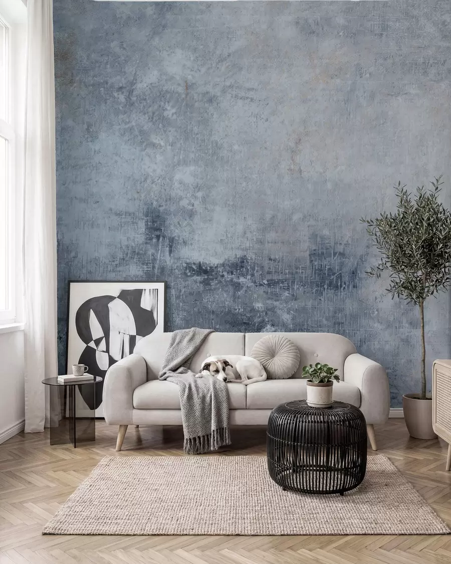 murales de pared Hormigón azul denim u47663v3