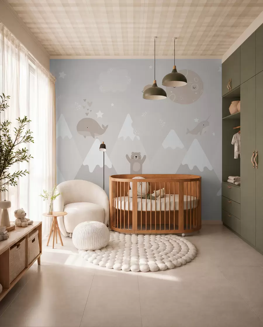 murales de pared Pequeños soñadores de montaña u99206