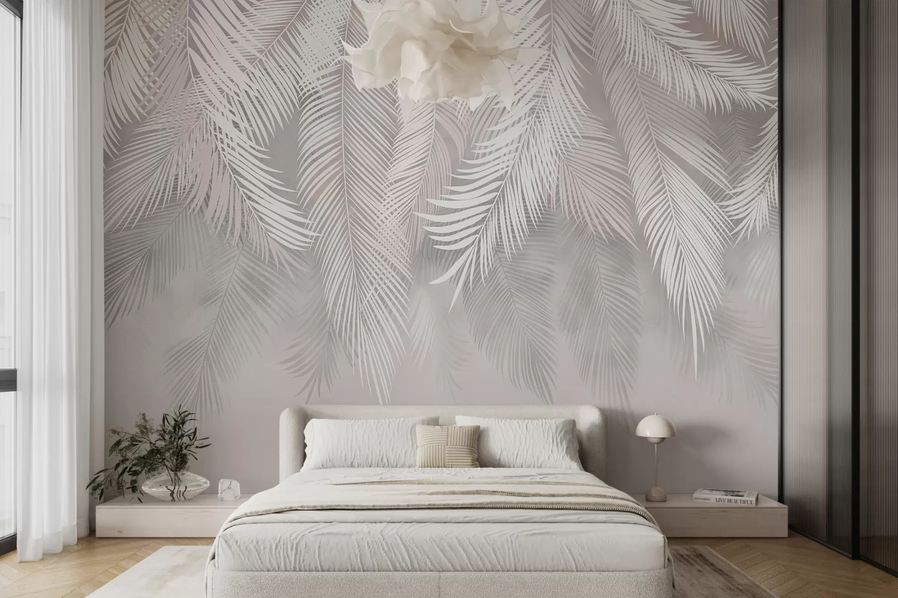 murales de pared Hojas de palmera colgantes u48556d1