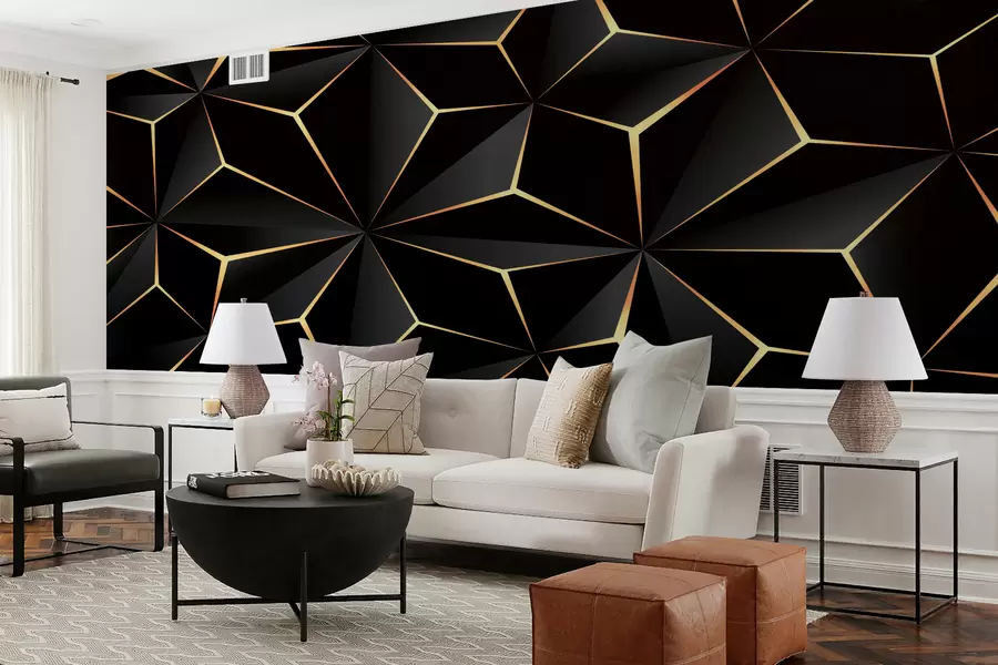 murales de pared Triángulo negro u72104d2